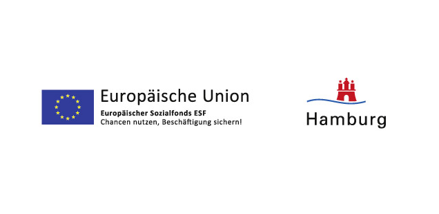 Logo vom Europäischen Sozialfonds und der Stadt Hamburg