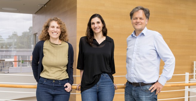 Gruppenfoto:  Prof. Dr. Maya Topf, Prof. Dr. Meytal Landau und Prof. Dr. Thomas Marlovits