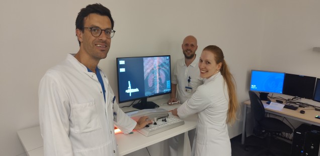 Durchführung einer Angiographie am Simulator