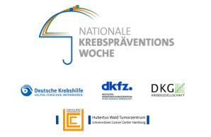 Logo Nationale Krebspräventionswoche + UCCH